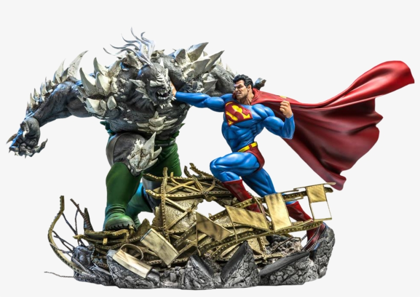 Superman - Superman Vs Doomsday Diorama, transparent png #1983629