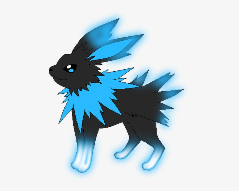 So, I Really Wasn't Forced To Become A Jolteon, I Was - Black And Blue Jolteon, transparent png #1984015