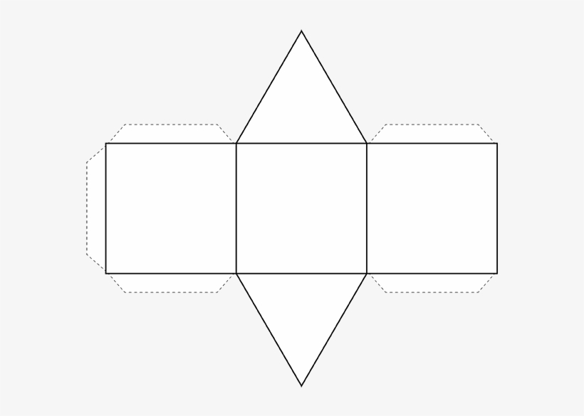 Geometry Clipart 3d Shape - Siatka Graniastosłupa Prostego Trójkątnego, transparent png #1984047