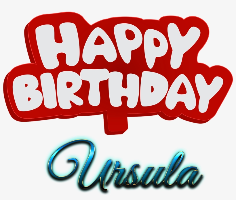 Ursula Happy Birthday Name Logo - Happy Birthday Cake Saima, transparent png #1984075