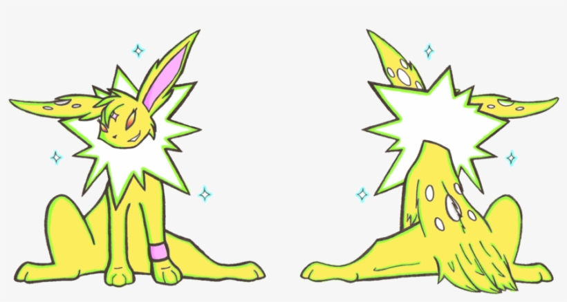 Clip Art Free Library Carleevee Form By Ladyfoxling - Sad Jolteon, transparent png #1984111