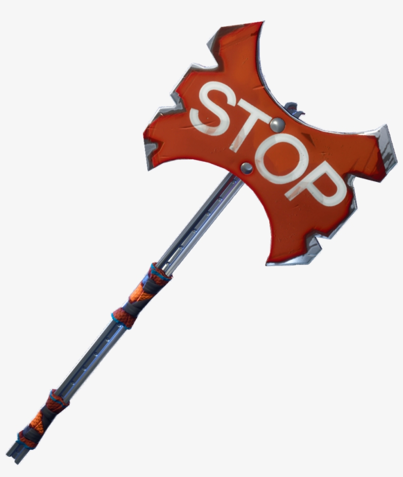 Rare Stop Axe Pickaxe Fortnite Cosmetic Png Transparent, transparent png #1984457