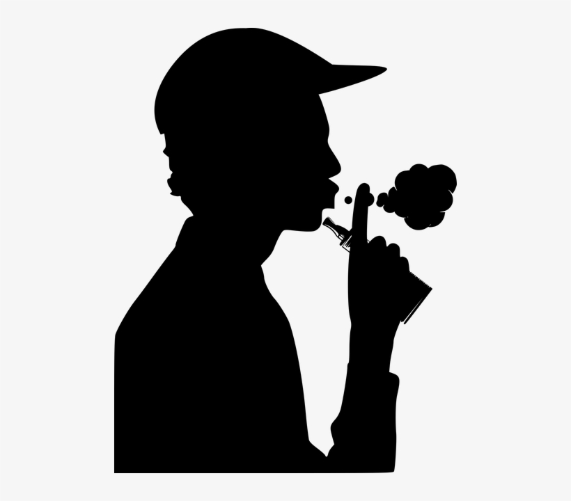 Vaping Silhouette, transparent png #1985041