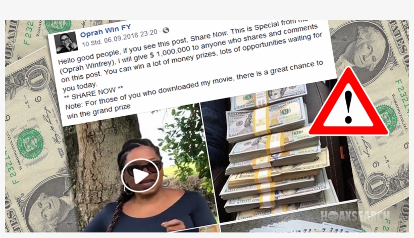Watch Out For This Fake Oprah Account On Facebook - Eai Education Double-sided Jumbo Magnetic Quietshape, transparent png #1985699