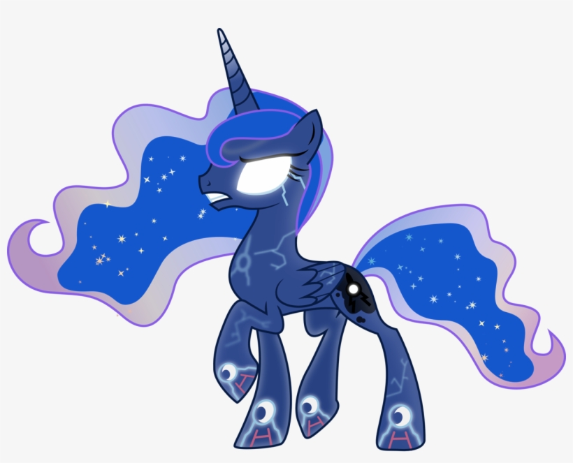 Theshadowstone, Blue Orb, Glowing Eyes, Kyogre, Pokémon, - Mlp Princess Luna Sad, transparent png #1986011