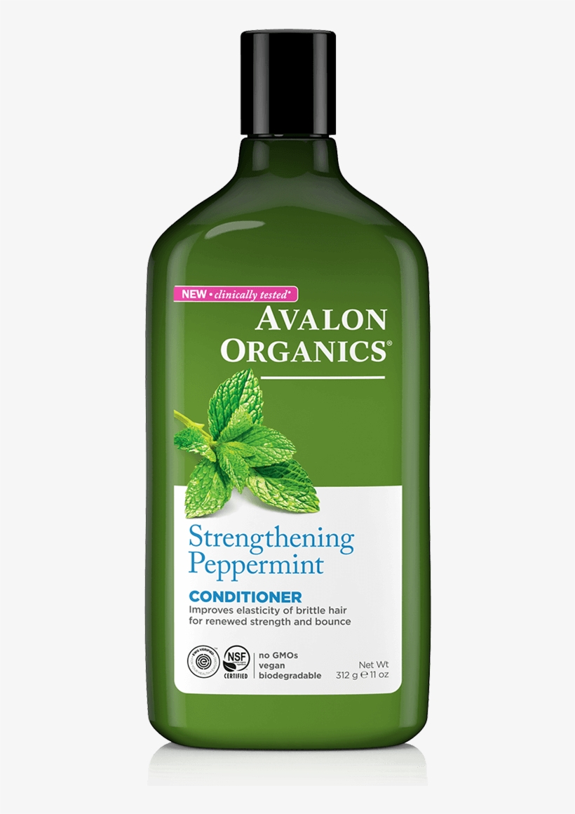 Hair Strengthening Conditioner - Avalon Organics Conditioner Strengthening Peppermint, transparent png #1986288
