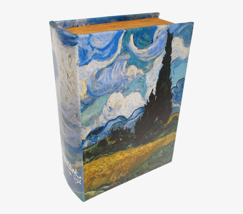 Wheatfield With Cypresses Book - Wheat Field With Cypresses, transparent png #1987018