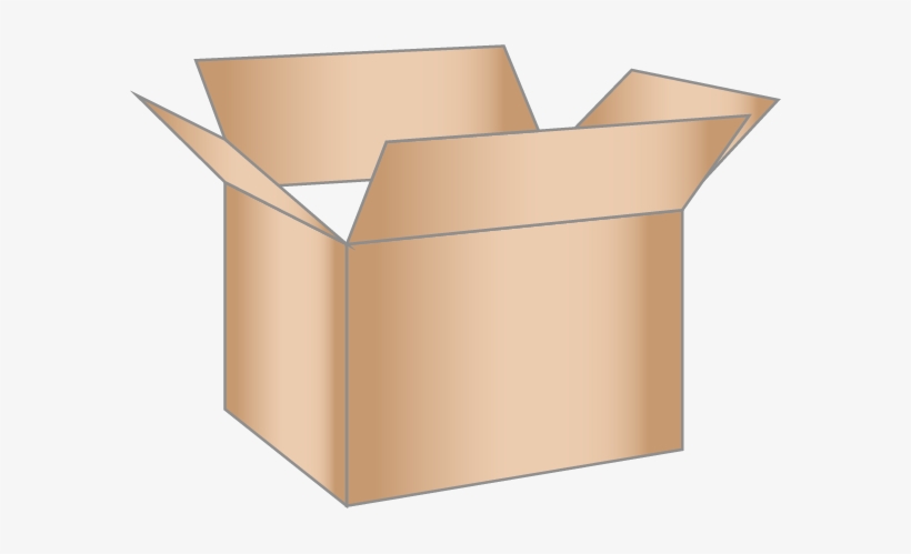 Cardboard Recycling With Words Cardboard Box - Box, transparent png #1987349