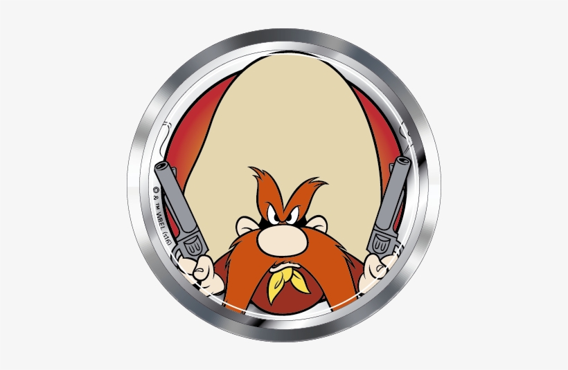 Looney Tunes Yosemite Sam Premium 3d Chrome Fan Emblem - Yosemite Sam Premium 3d Chrome Fan Emblem, transparent png #1987422