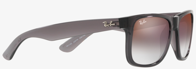 Ray Ban Justin Trasparent Grey Lente Gradient Mirror - Ray-ban Justin Classic, transparent png #1988358