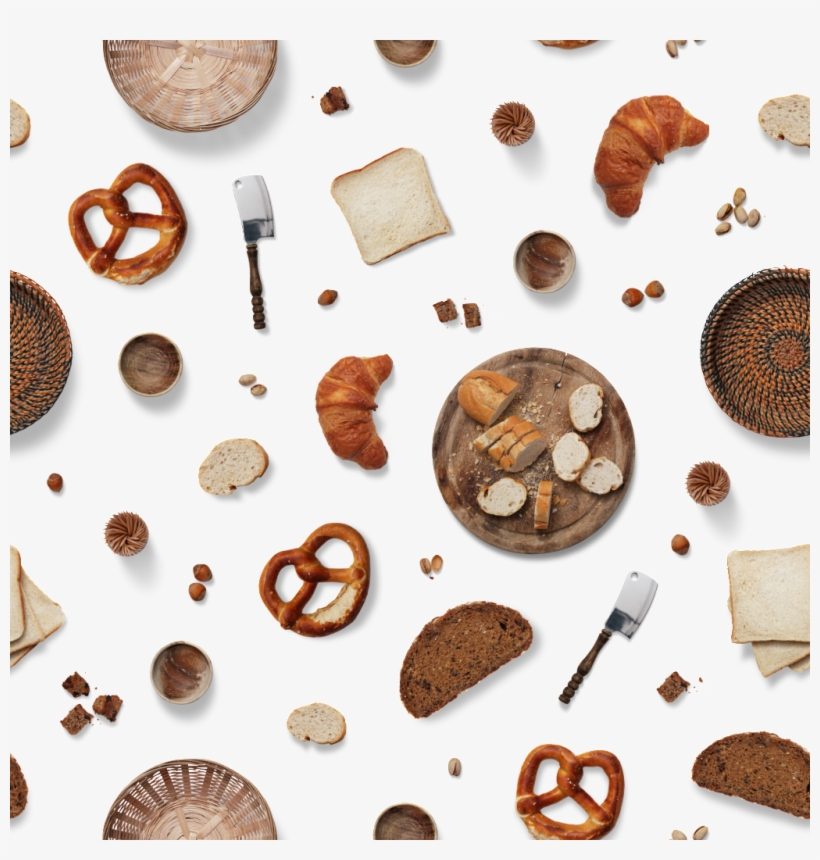 Hand Painted Delicious Croissant Background Png Transparent, transparent png #1988391