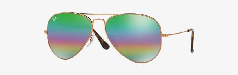Ray-ban Aviator Mineral Flash Lens Sunglasses - Ray Ban 3025 9018c3, transparent png #1988415
