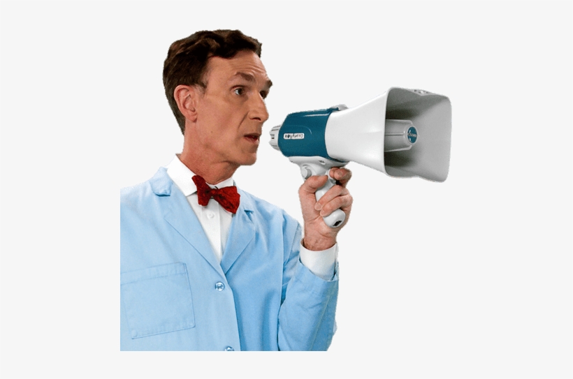Bill Nye With Bull Horn - Bill Nye The Science Guy Png, transparent png #1988662