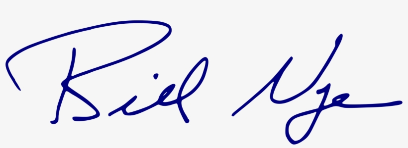 Bill Nye Signature - Bill Nye The Science Guy Signature, transparent png #1988781