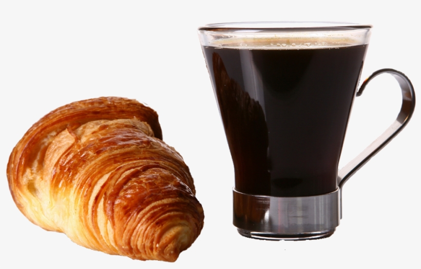 Go To Image - Coffee With Croissant Png, transparent png #1989098