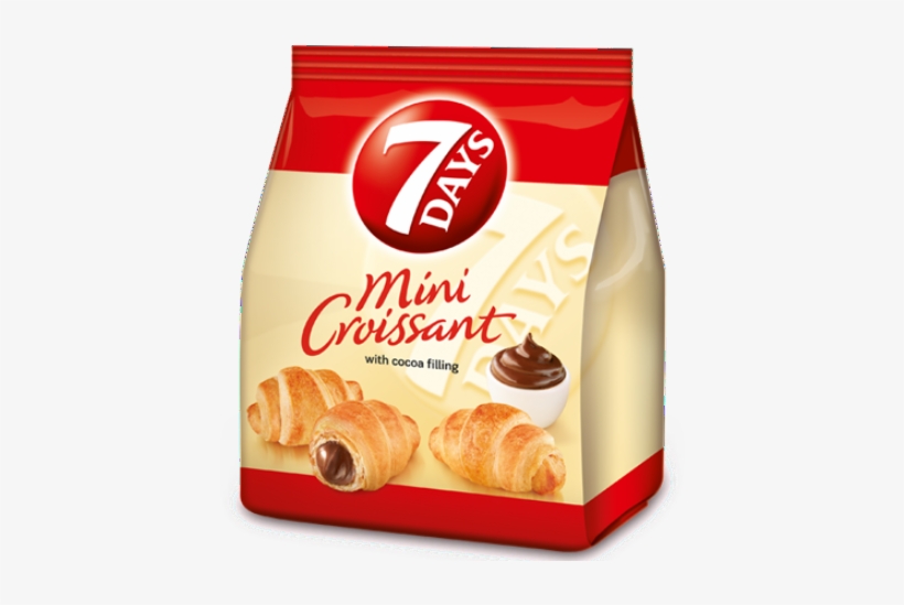 Croissants Mini With Cocoa Filling, 7 Days, 185g - 7 Days Mini Croissant, transparent png #1989241