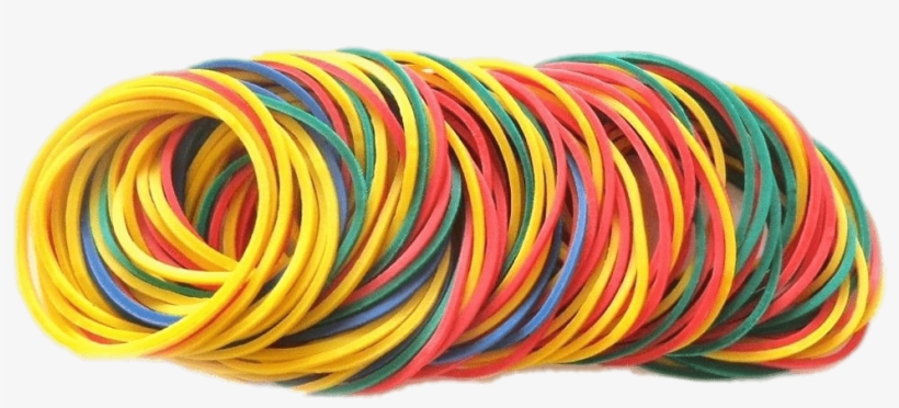 Coloured Rubber Bands - Colorful Rubber Band, transparent png #1989243