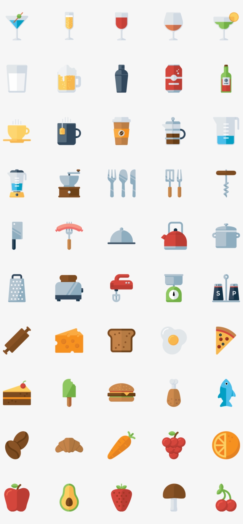 Multiple Food Icon - Food, transparent png #1989517