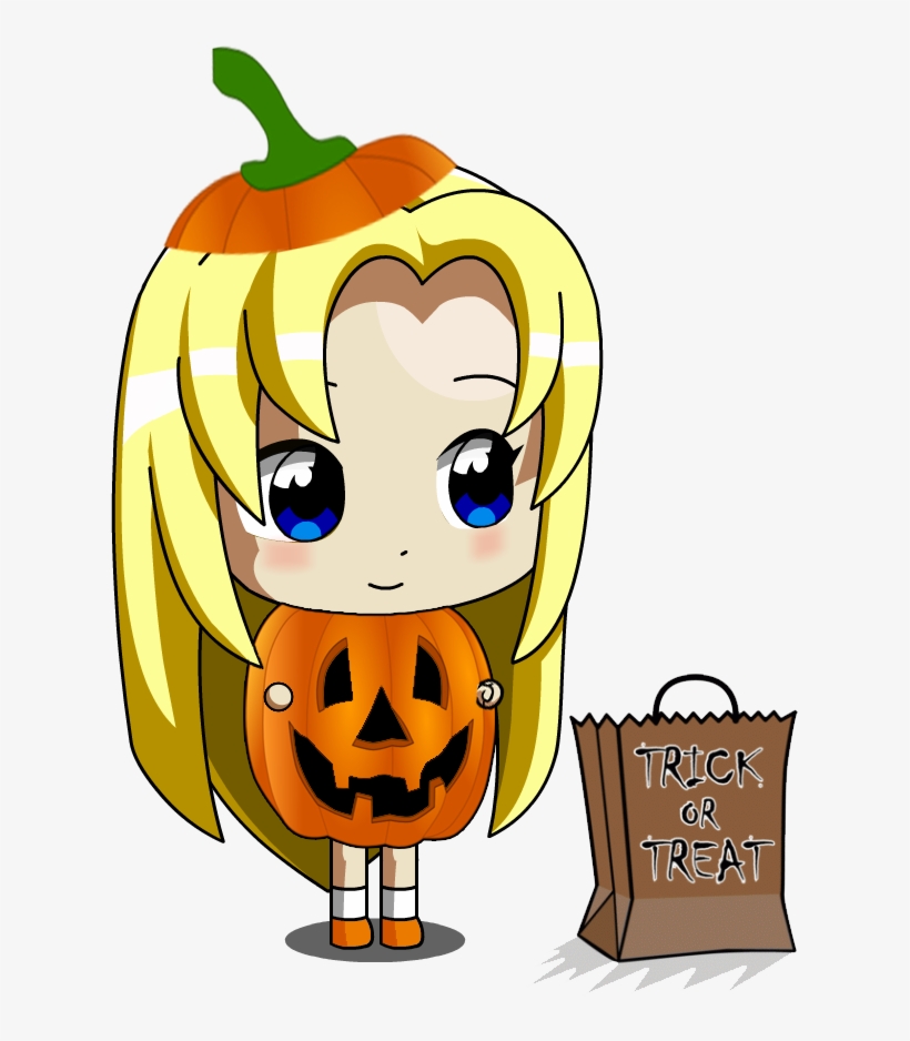 Chibi Ucogi Pumpkin Girl By Jimmy500 On Deviantart - Chibi Pumpkin Girl, transparent png #1989587