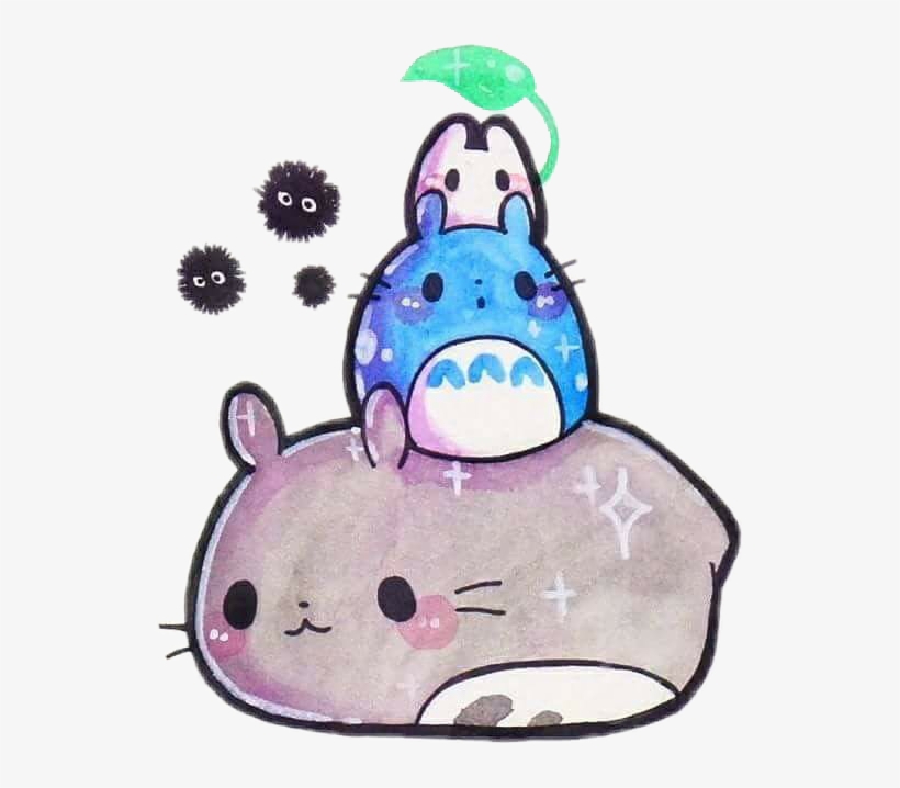 Popular And Trending Totoro Stickers On Picsart Png - Drawing, transparent png #1989696
