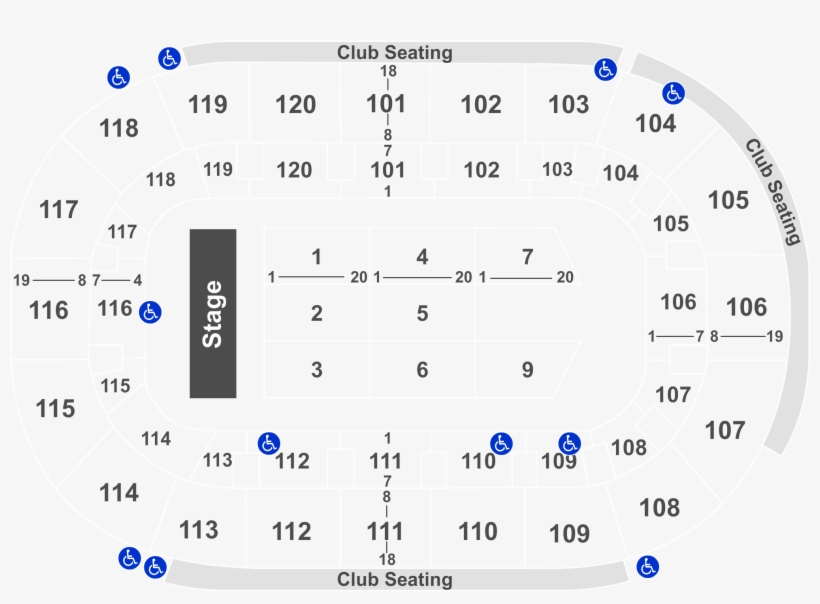 Rudolph The Red-nosed Reindeer At Germain Arena, Estero - K Rock Centre Seating Chart, transparent png #1989698