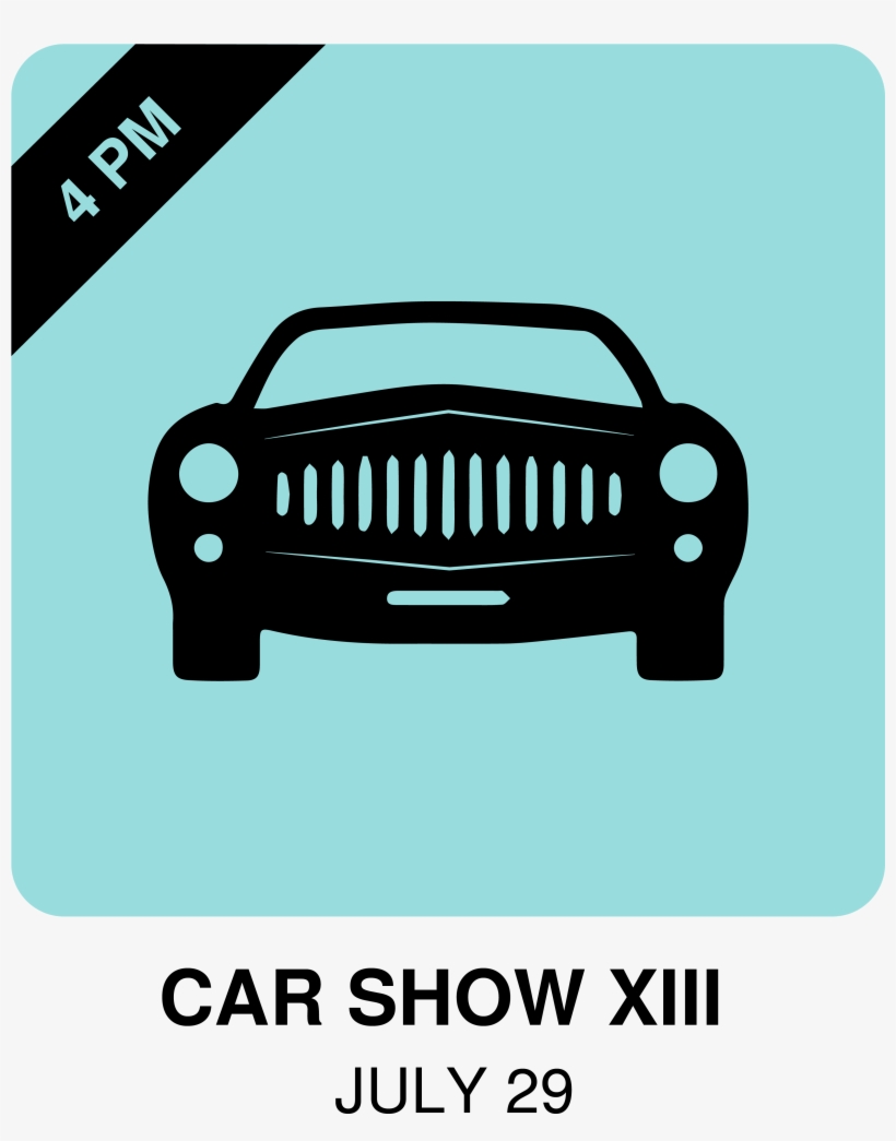 13th Annual Car Show - Car Silhouette Transparent Background, transparent png #1990180