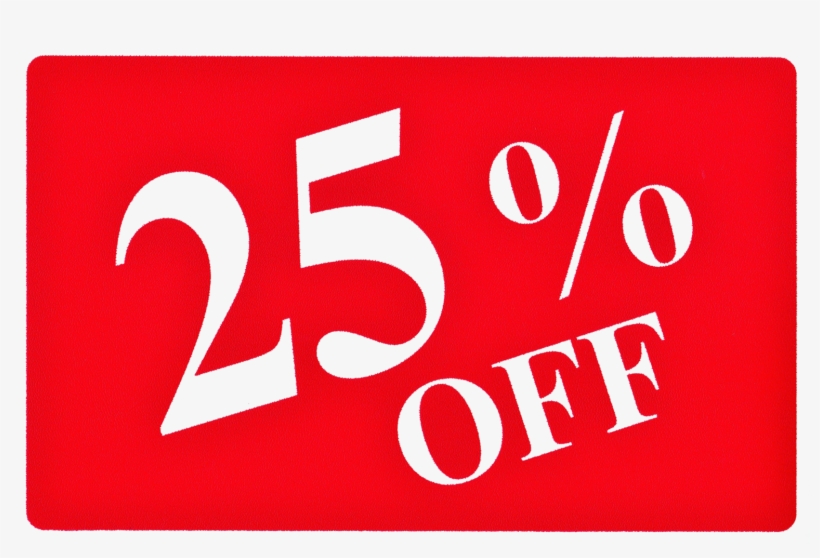 25 Off Free Png - 888 Display Usa Plastic 50% Off Store Message Sign, transparent png #1990267