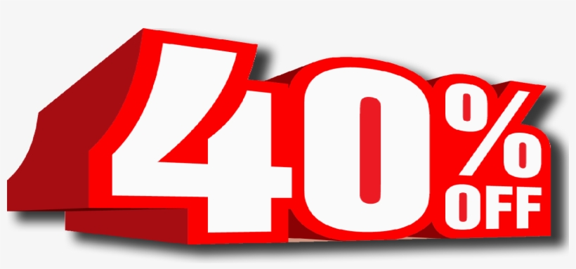 All Regular Priced Items Will Be 40% Off Friday And - 40 Discount, transparent png #1990315