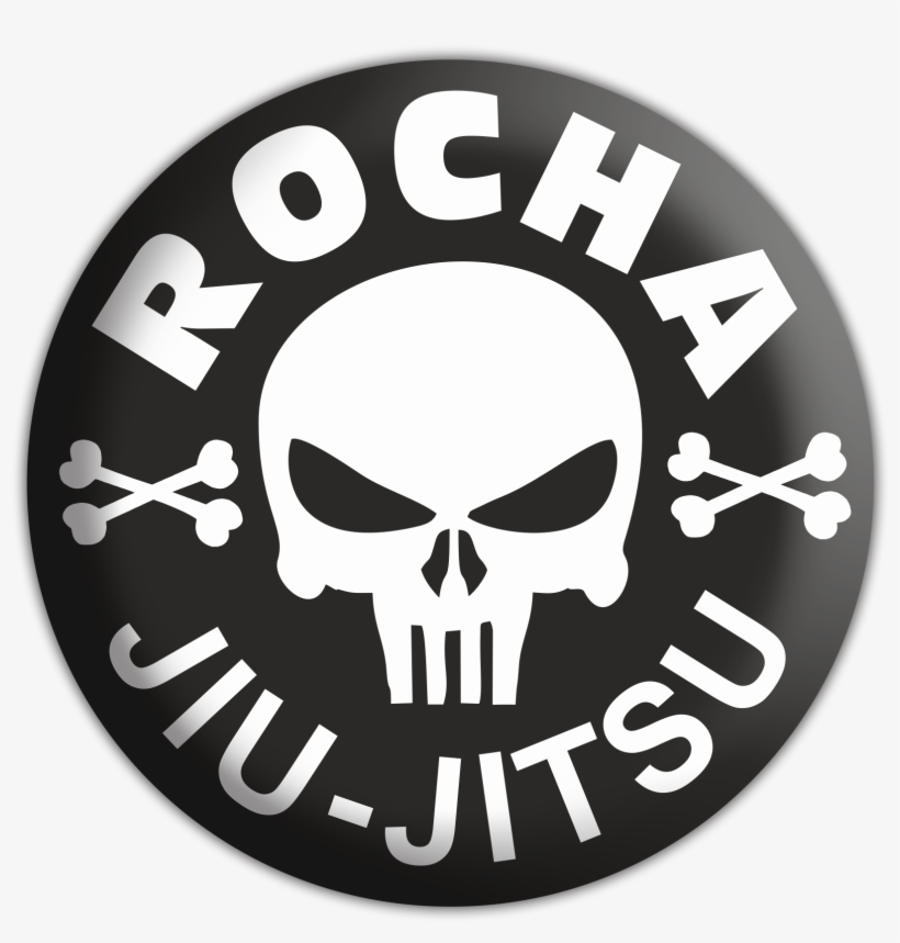 Rocha Skull Logo - Bjj Skull, transparent png #1990471