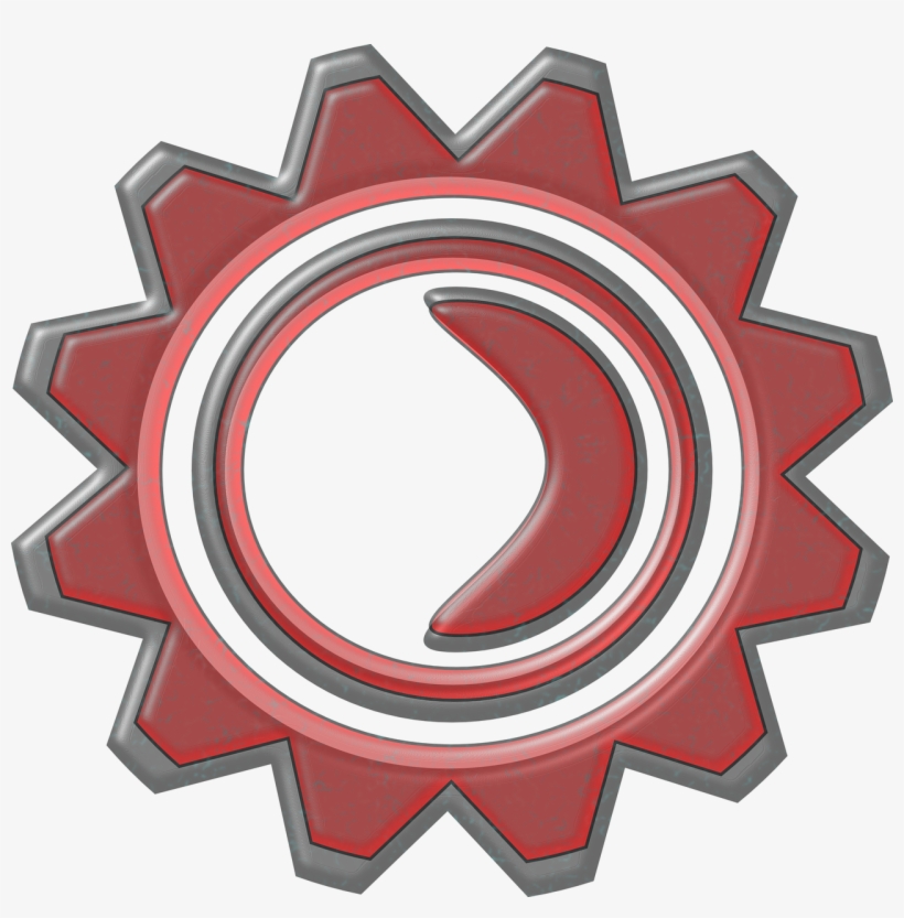 Cogwheel Machine Industrial - ฟันเฟือง สี แดง, transparent png #1990743