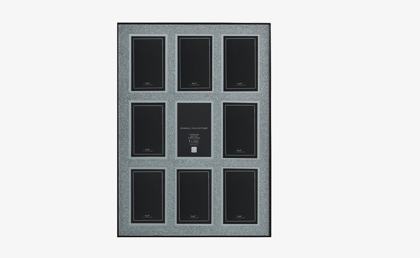 Glitter 9 Aperture Box Photo Frame 4 X 6" - Picture Frame, transparent png #1991034