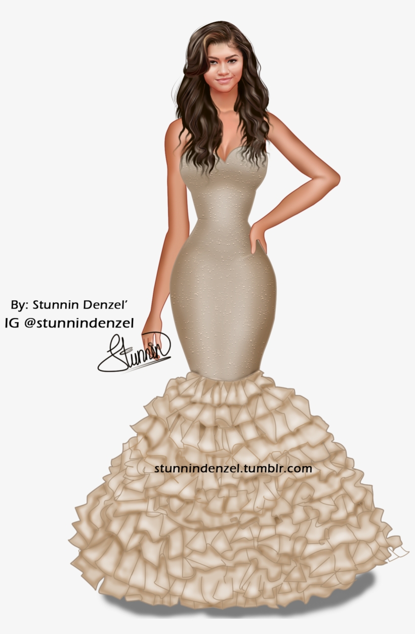 Zendaya - Model Illustration, transparent png #1991082