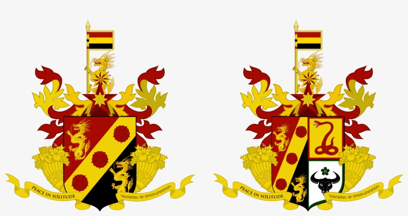 My Personal Coa With Embellishments And Motto - Coat Of Arms, transparent png #1991832