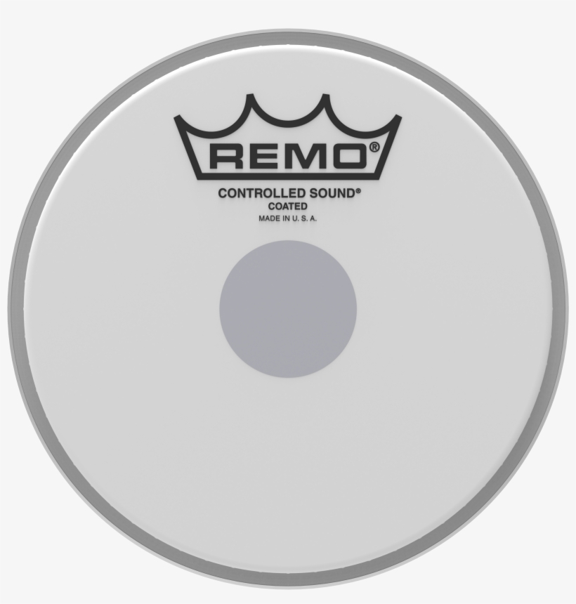 Remo Controlled Sound Coated Black Dot Drumhead-bottom, transparent png #1992077