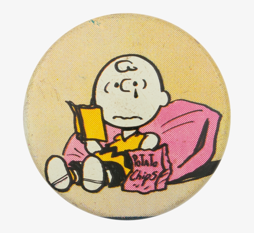 Charlie Brown With Potato Chips - Cartoon, transparent png #1992303