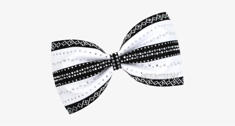Black And White Rhinestone Tailless Bow - Watercolor Painting, transparent png #1992773