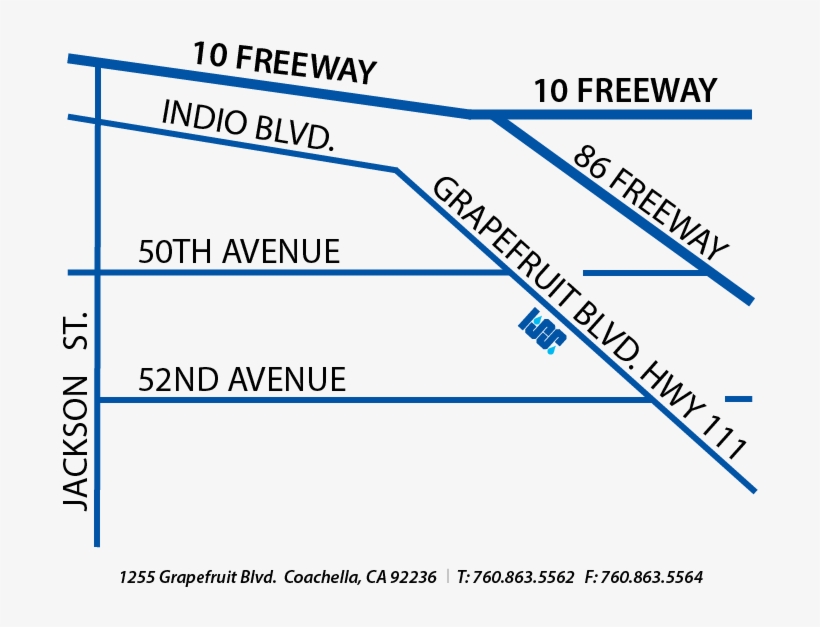 Map-coachella - Map, transparent png #1992904