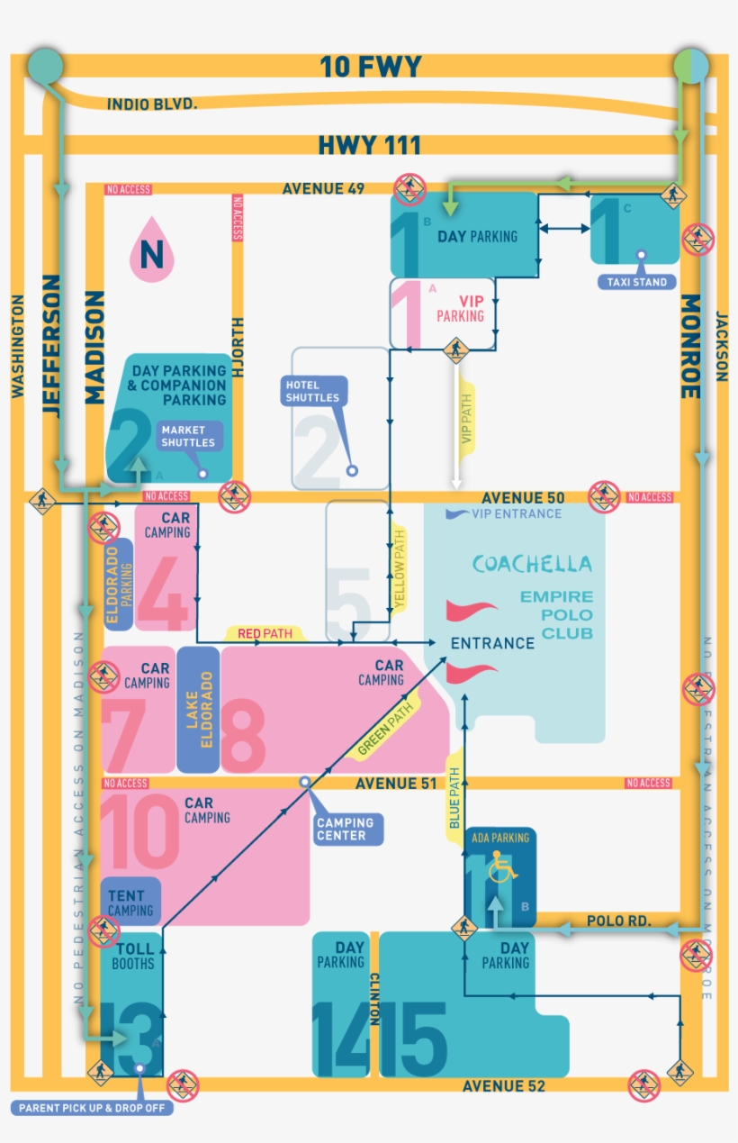 Maps 2014 [archive] - Coachella Vip Parking, transparent png #1993775