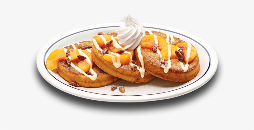 Ihop's Peaches & Cream Brioche French Toast - Ihop Peach French Toast, transparent png #1993792