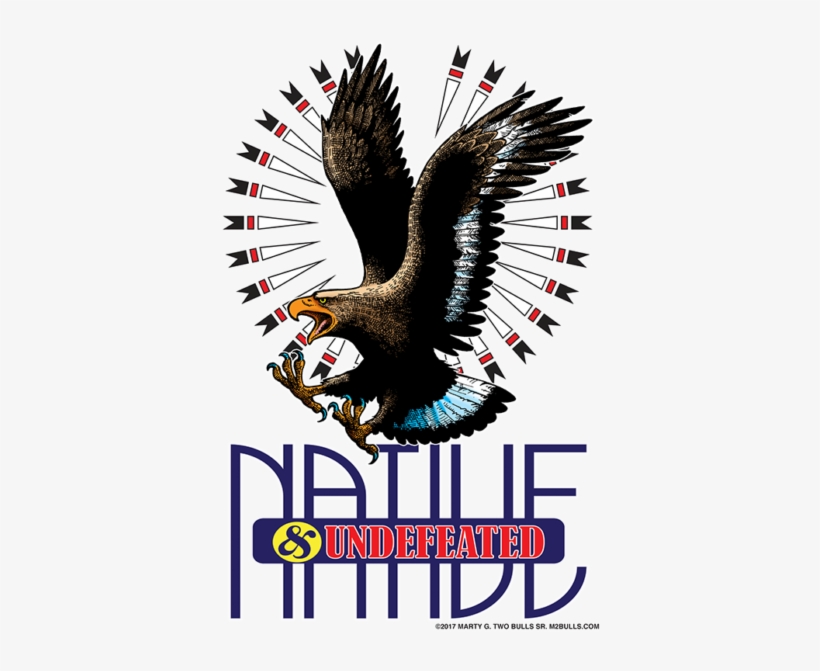 Native Undefeated Marty Two Bulls T-shirt - Lewis James S Md, transparent png #1994432