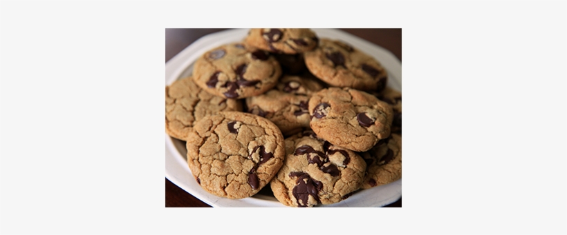 Plate Of Chocolate Chip Cookies - Plate Of Warm Cookies, transparent png #1994633