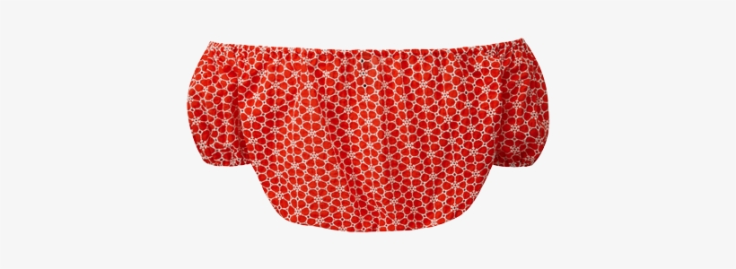 Leandra Tomato And White Daisy Eyelet Top - Tomato, transparent png #1994886