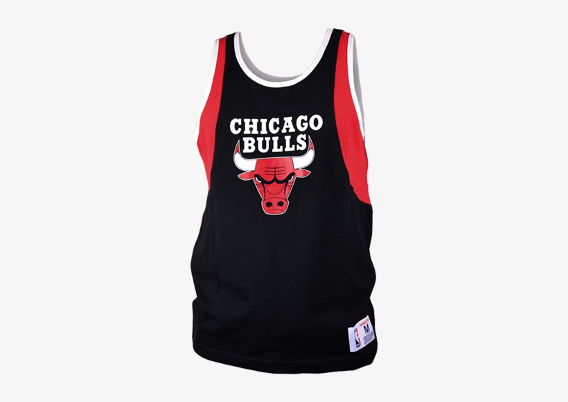 Mitchell & Ness Nba Chicago Bulls Team Matchup Tank - Chicago Bulls Black Crewneck, transparent png #1994964