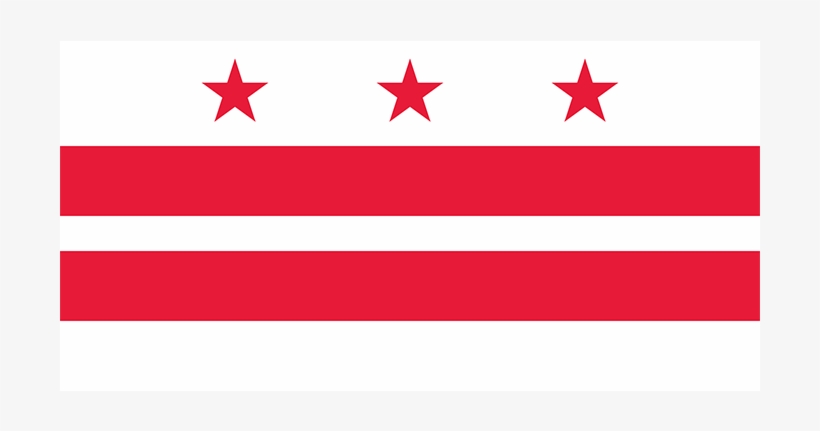 Flag Of Washington, D.c., transparent png #1995228