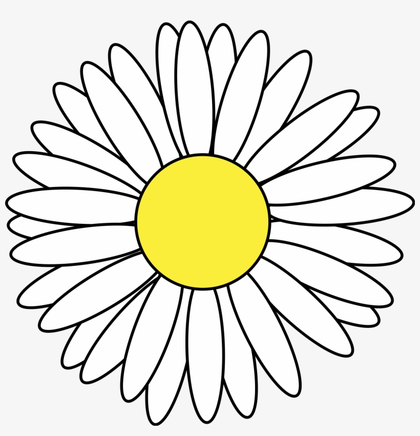 Meuble Héraldique Marguerite - Dibujo De Una Margarita, transparent png #1995593