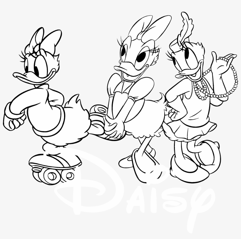 Daisy Logo Black And White - Cartoon, transparent png #1995621