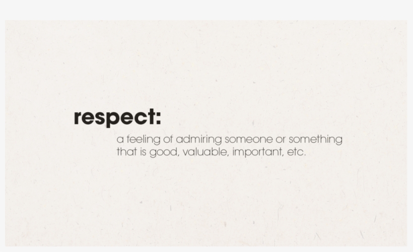 Respect Definition, transparent png #1995649