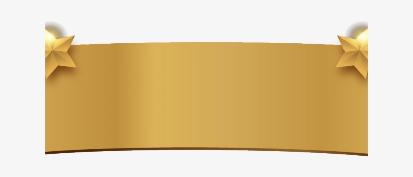 Golden Clipart Title Banner - Gold, transparent png #1995865