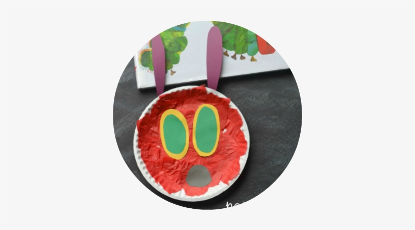 Very Hungry Caterpillar Paper Plate Craft, transparent png #1996221