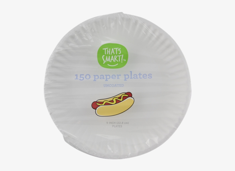 Uncoated 9 Inch Paper Plates - Paper, transparent png #1996929